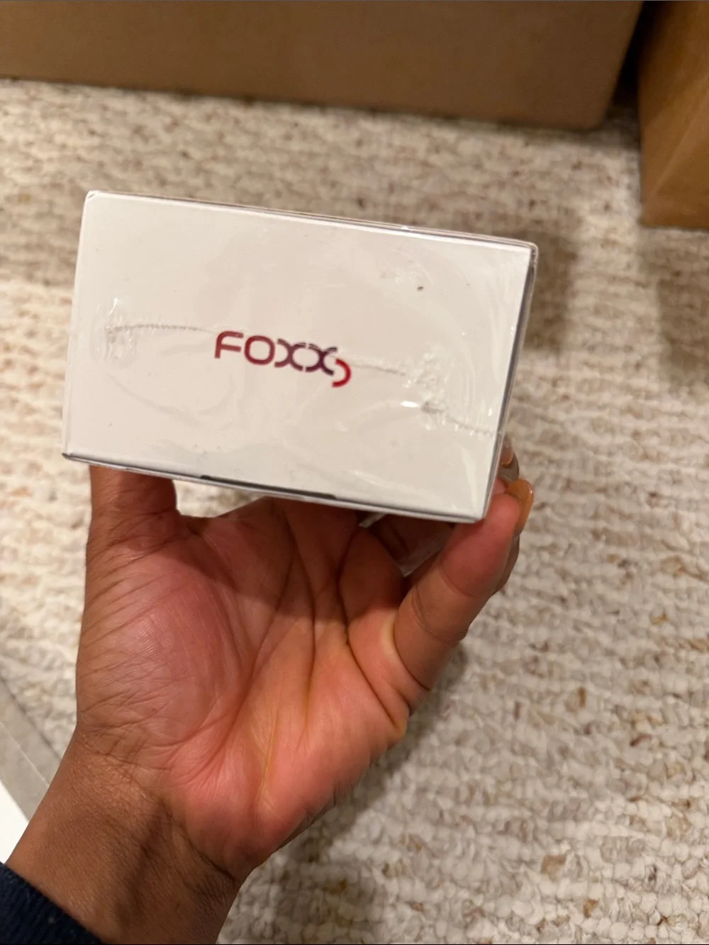 Fox Black Smartphone with Blue-Green Display